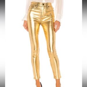 7 For All of Mankind - Liquid Gold High Waisted Ankle Skinny Jeans